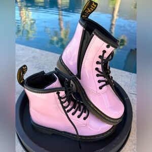 Dr Martens Girls Pink Boots, Size 10